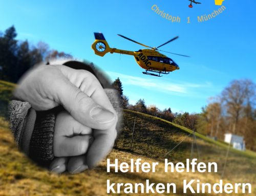 Helfer helfen kranken Kindern