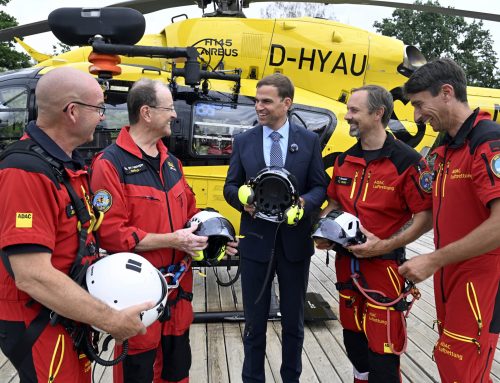 Neue Helme für die Crew von „Christoph 1“